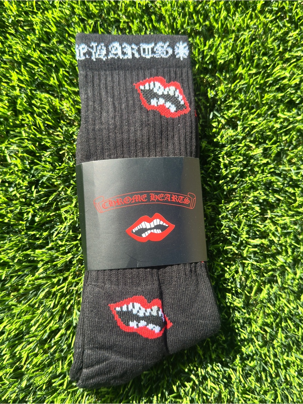 Black Chrome Hearts Socks